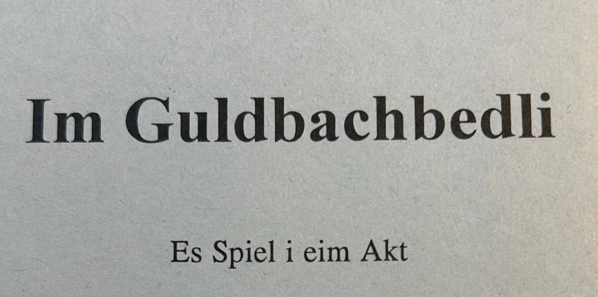 Im Guldbachbedli
