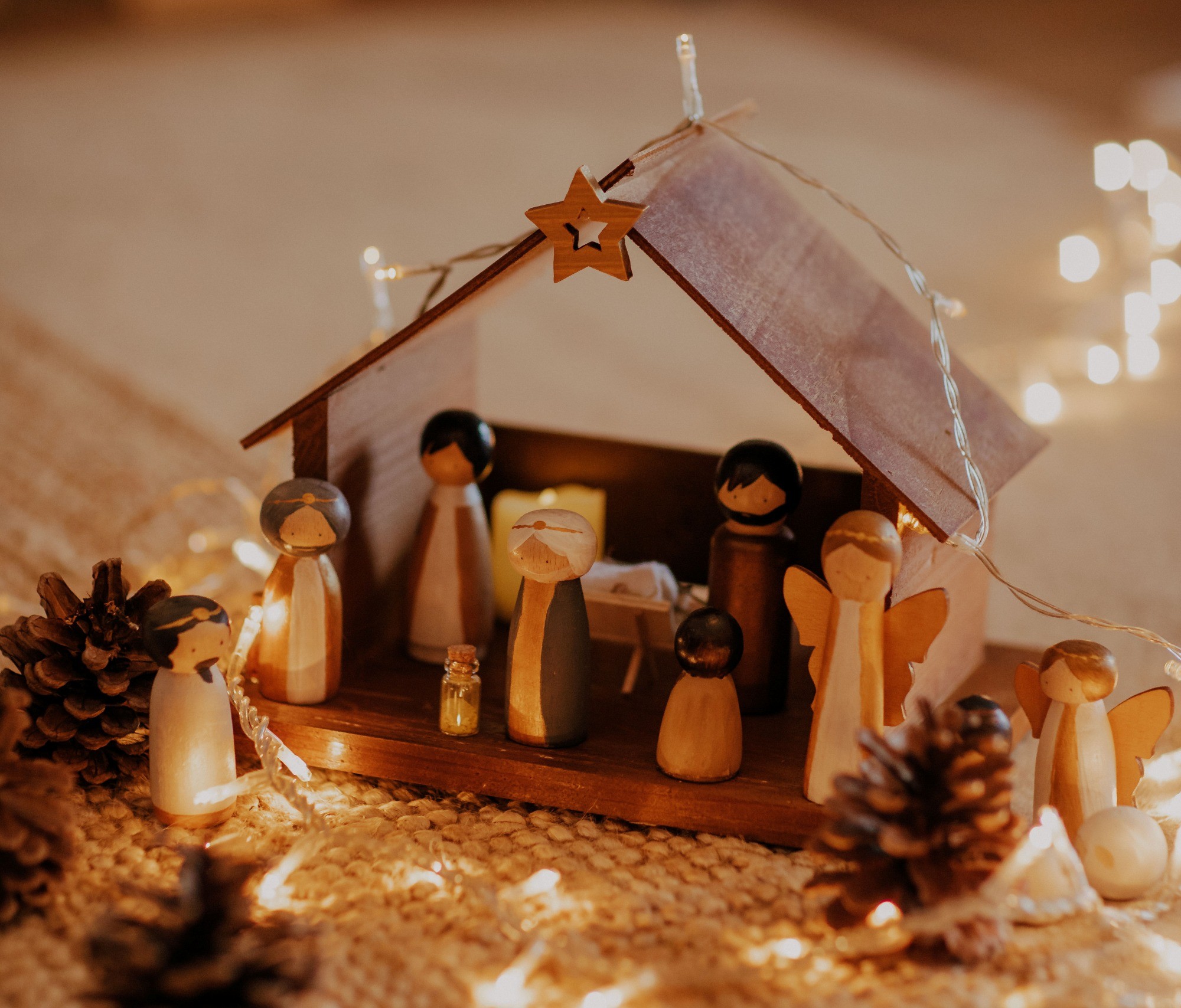 Schlafe und lass uns in Ruh